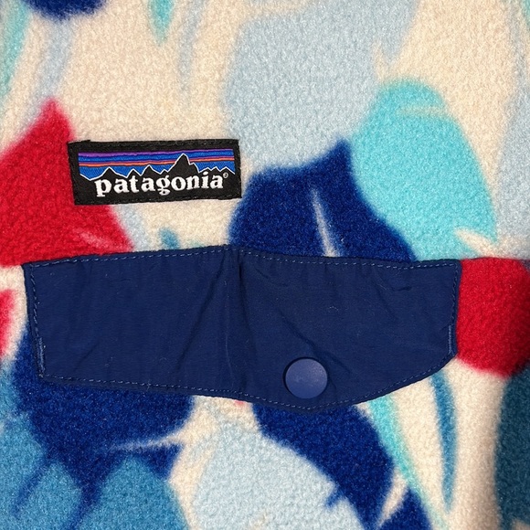 EXC Patagonia 2016 Synchilla Fleece Snap-T Feather Dance Channel Blue Women’s XL - Picture 6 of 16